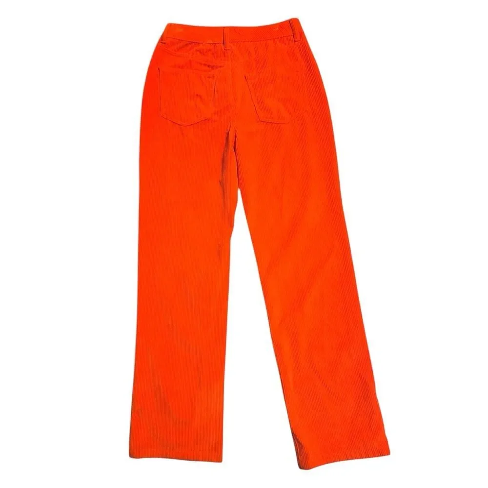 CABANA CROWN & IVY NWT Straight Leg Corduroy Pants *Red Spade 4